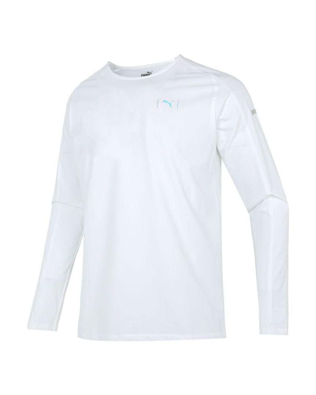 PUMA White Running Training Loose Breathable Long Sleeves for men