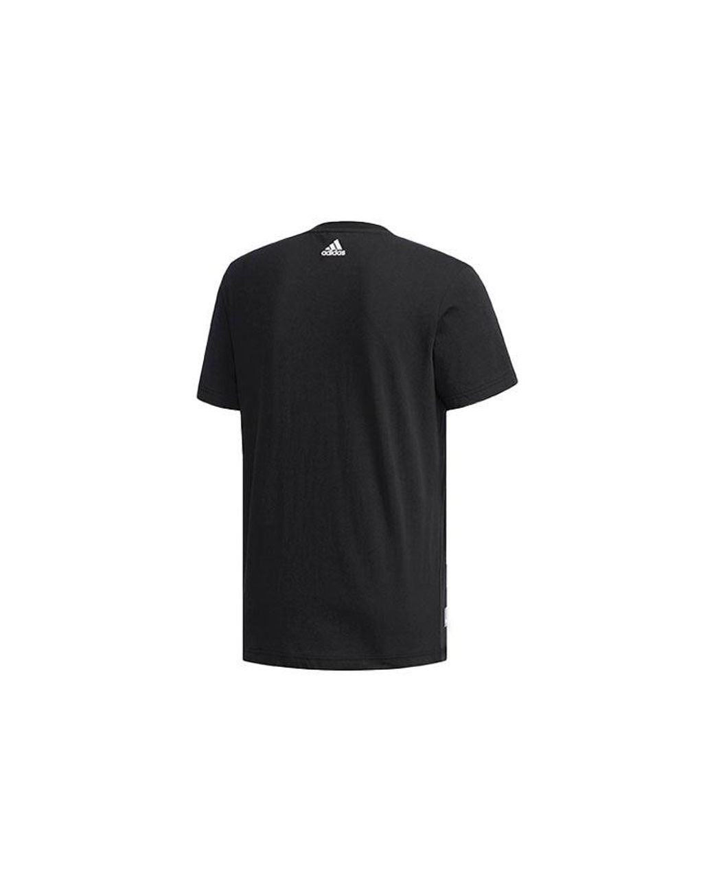 Adidas Black Kc Graphic Casual Printing City Round Neck Short Sleeve for men