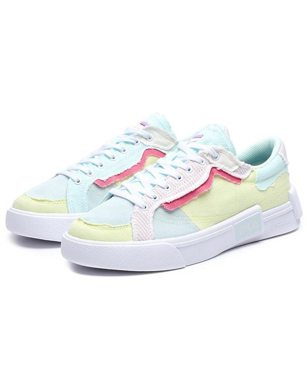 Fila White (Wmns) Canvas Shoes Multi'