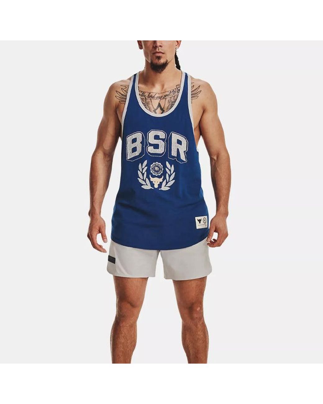 Under Armour Gray Project Rock Unstoppable Shorts for men