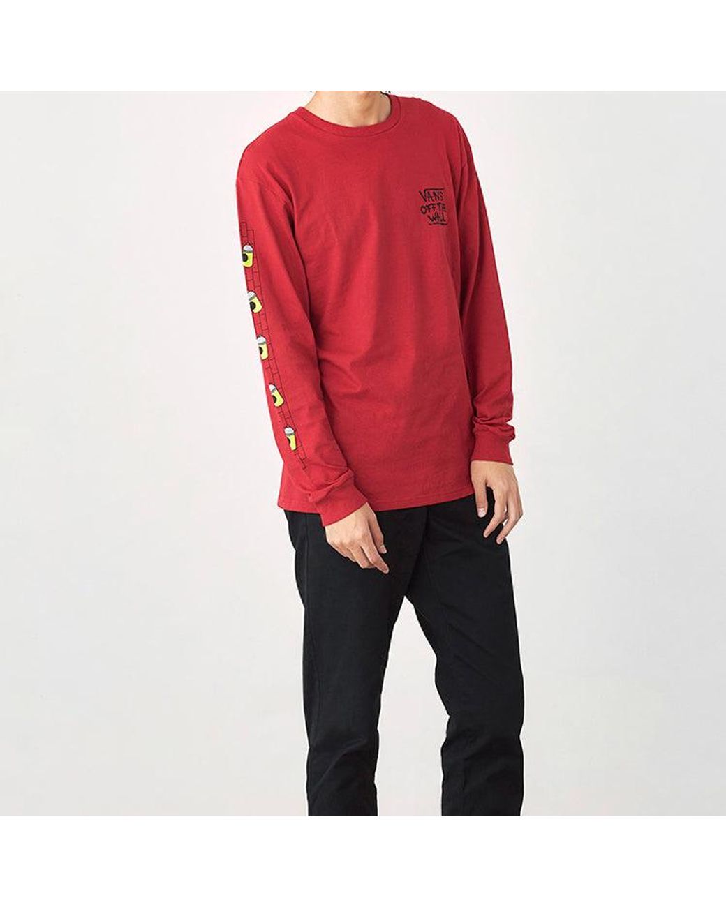 Vans Red Simpson Crossover Long Sleeves for men
