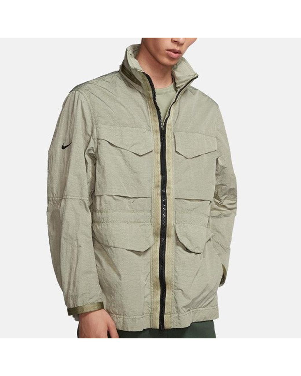 Nike Gray Lab Tech Pack Jacket 'Jade Stone' for men