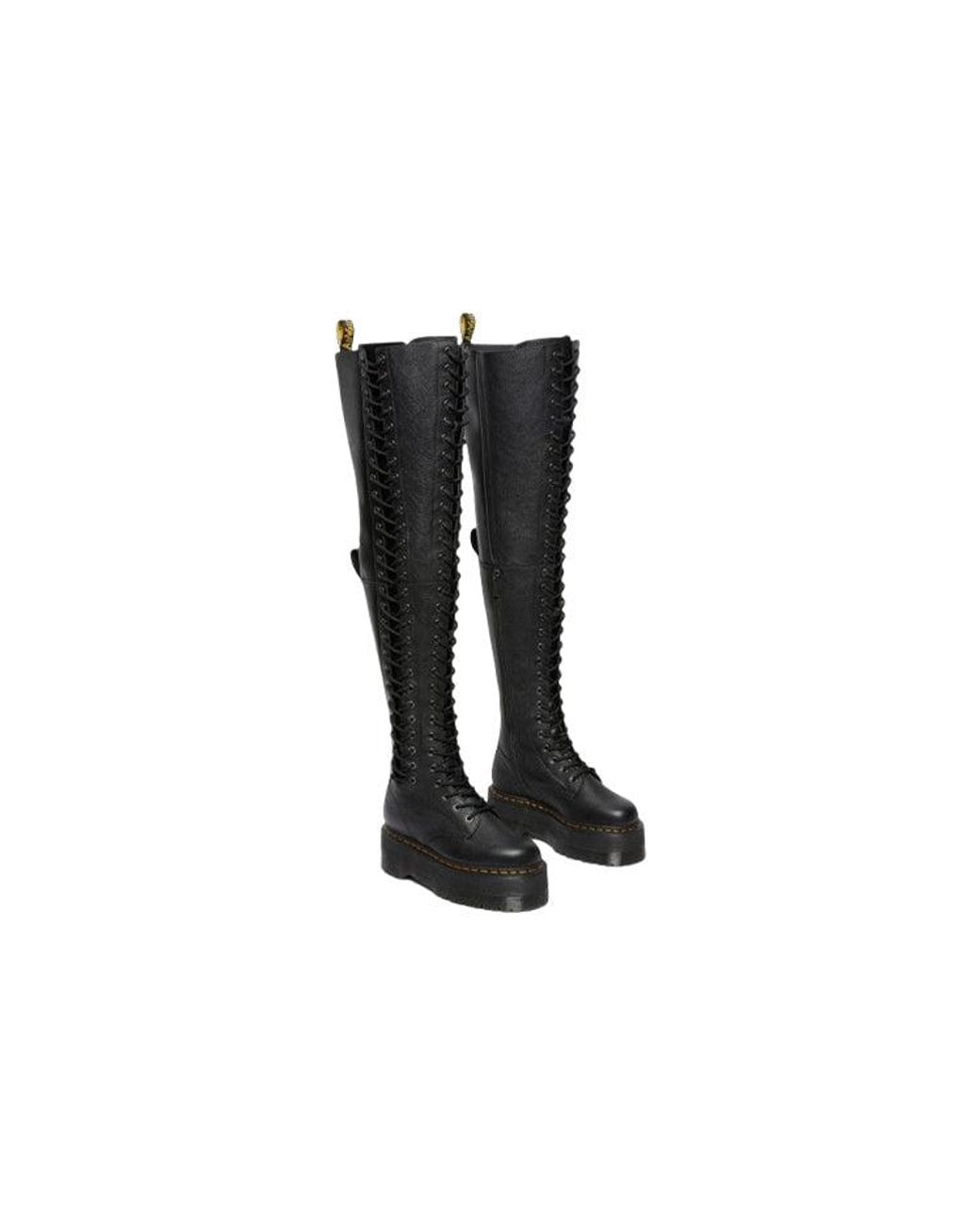 Dr. Martens Black (Wmns) Azreya Max Leather 26-Eye Platform Boots