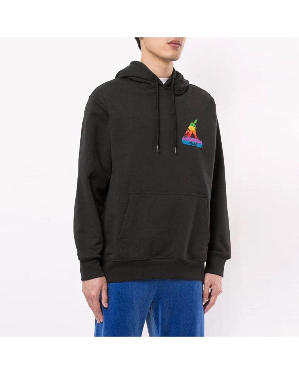 Palace Black Ss19 Jobsworth Hood Triangle Logo Pattern for men