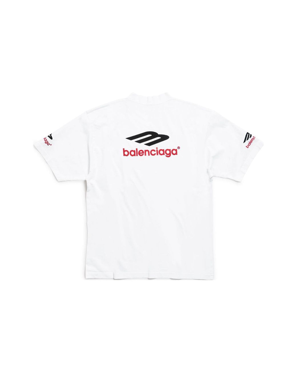 Balenciaga White 3B Sports Icon T-Shirt for men
