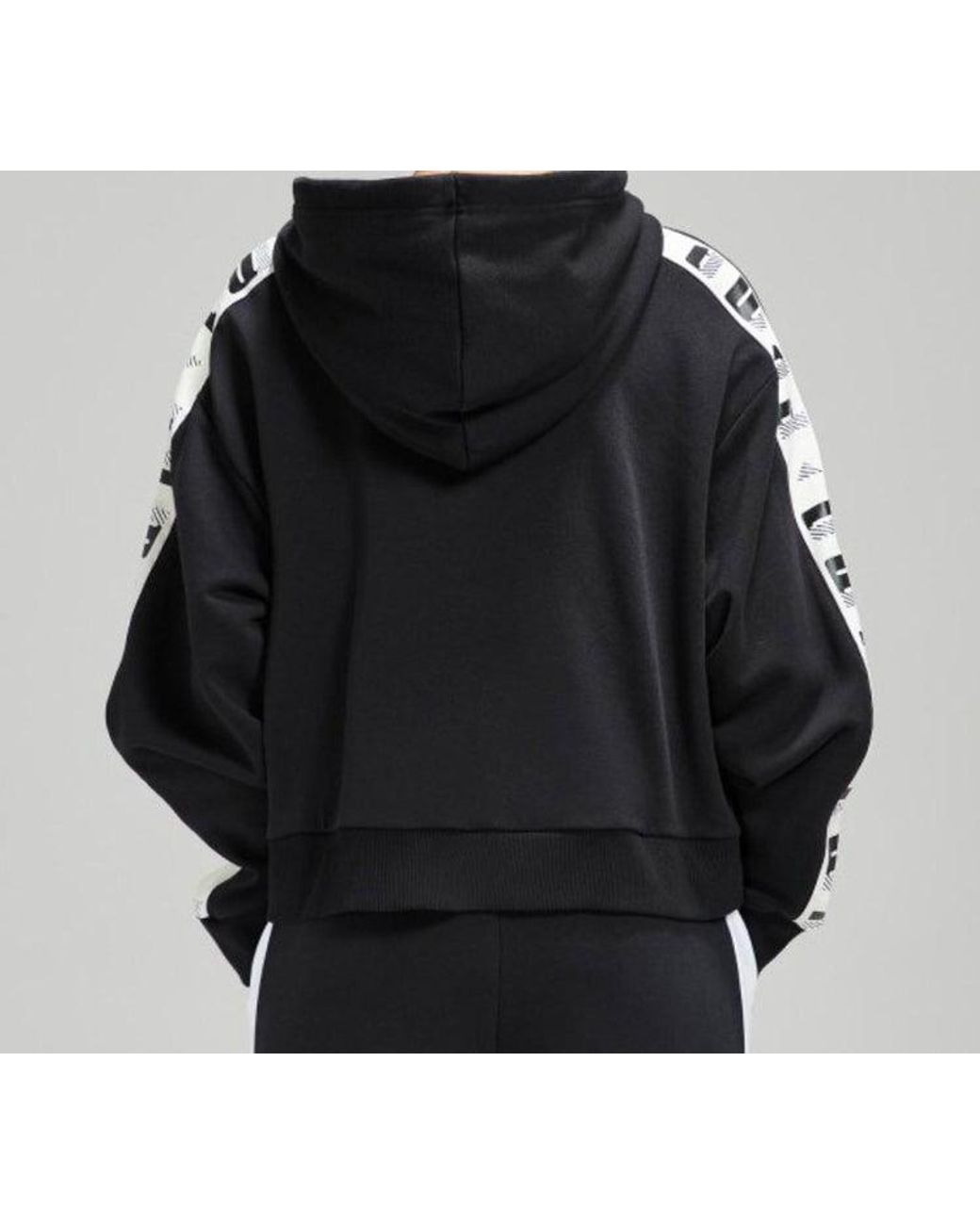 PUMA Black (Wmns) Knit Hooded Zipper Jacket