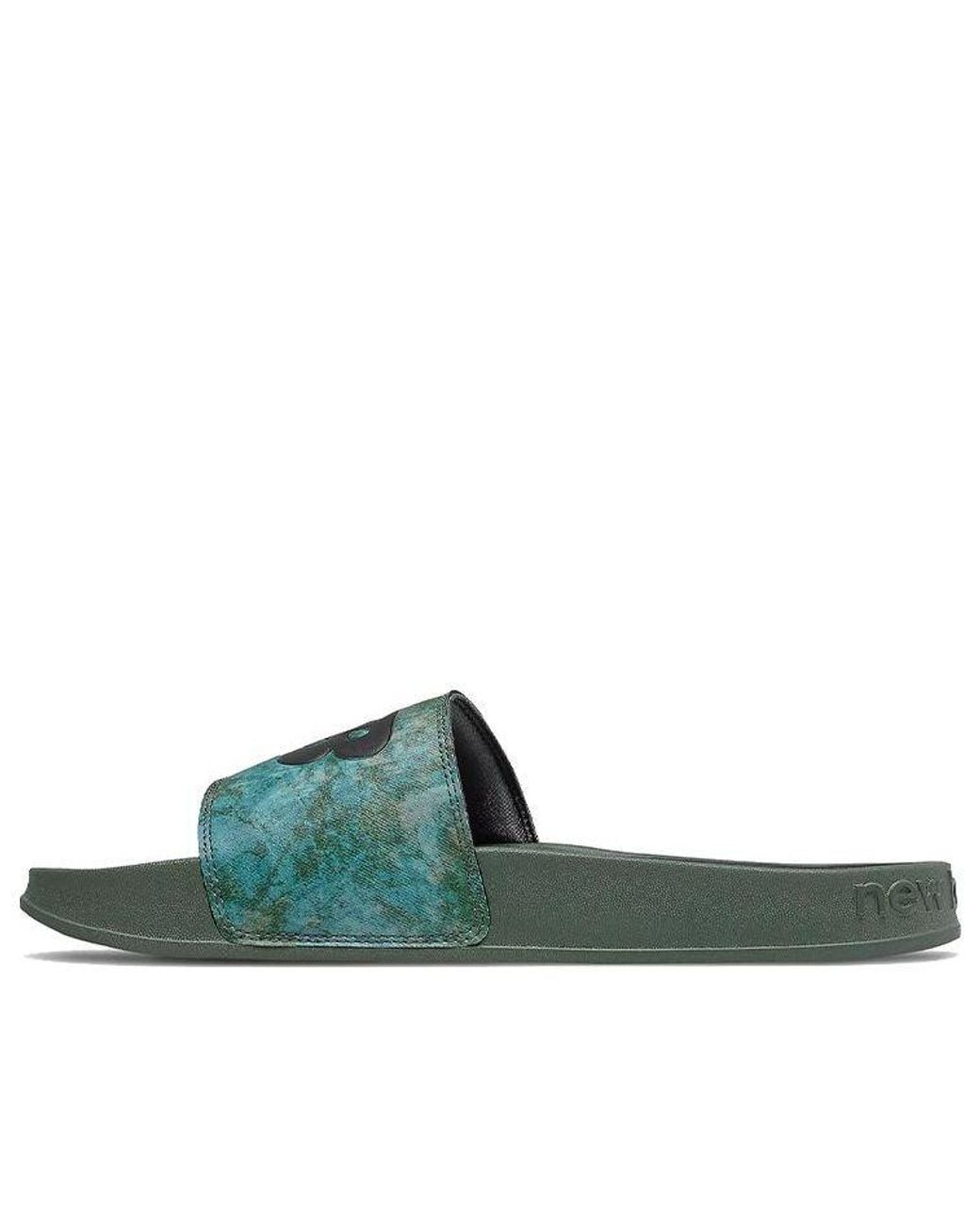 New Balance Green 200 Slides 'Oak Leaf' for men