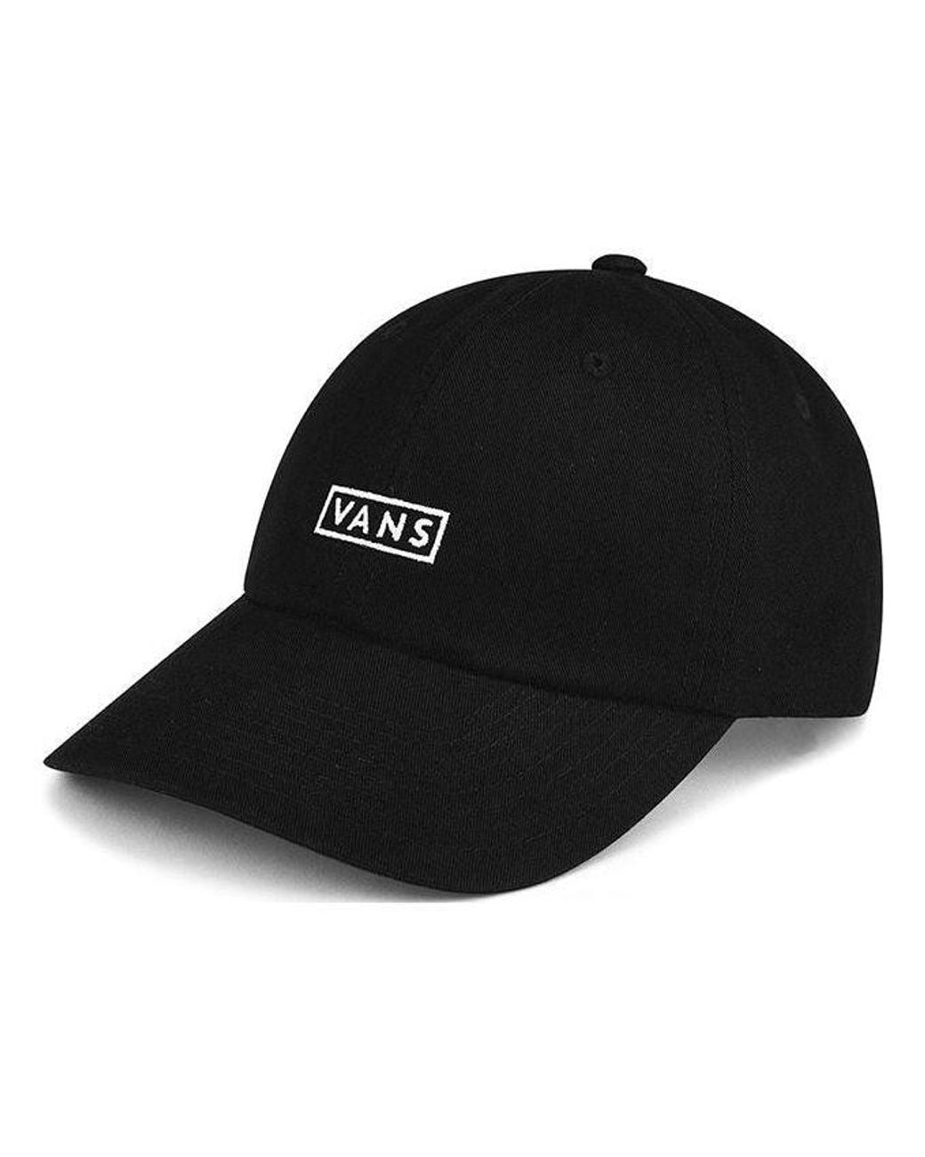Vans Black Curved Bill Jockey Hat for men
