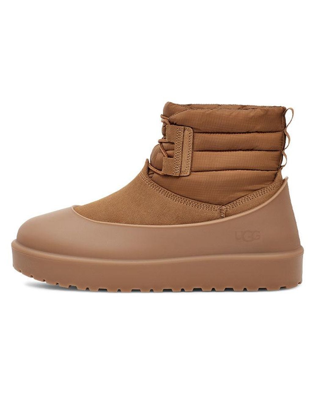 Ugg Brown Classic Mini Lace-Up Weather Boot 'Chestnut' for men