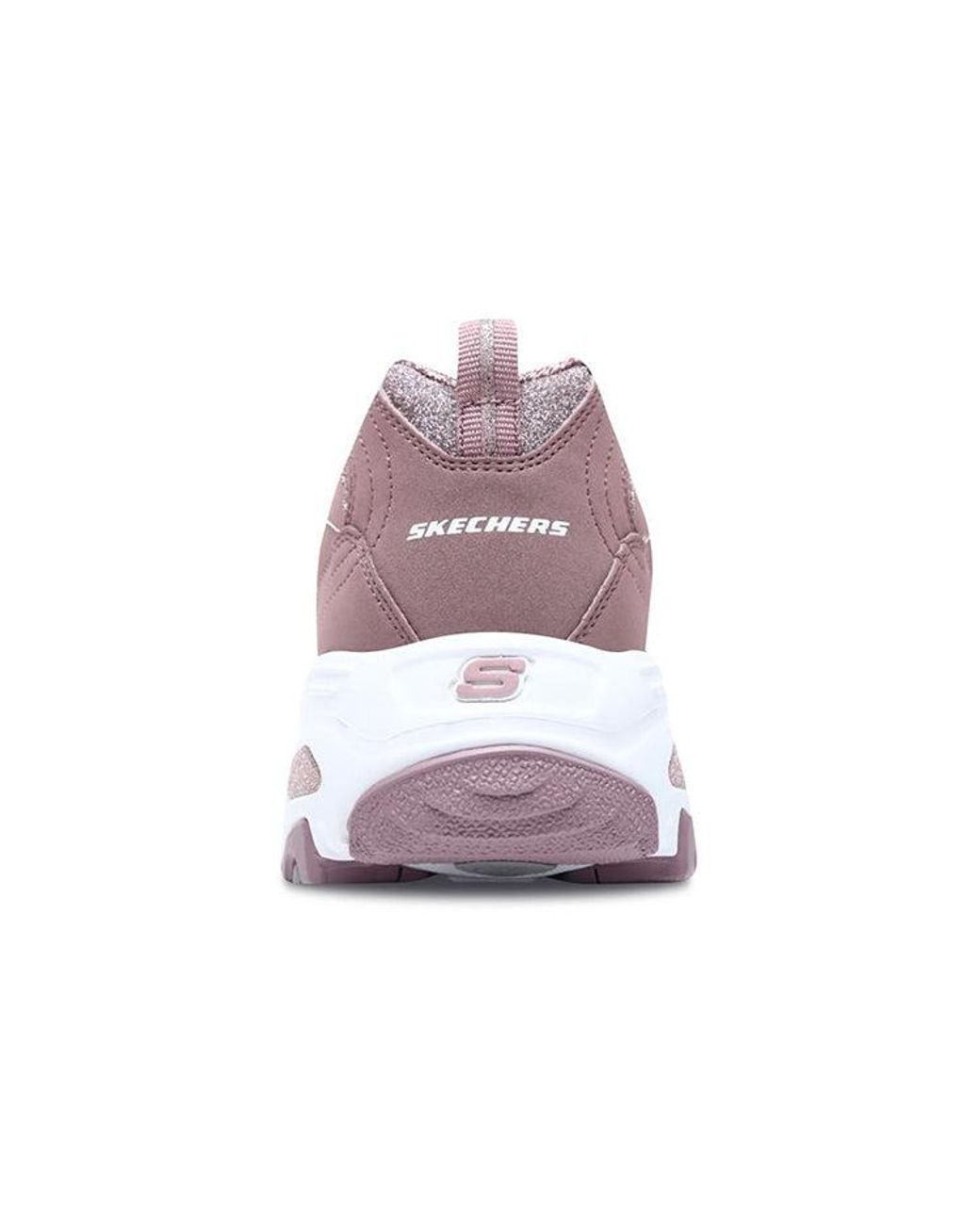 Skechers Purple (Wmns) D'Lites Low-Top Clunky Shoes