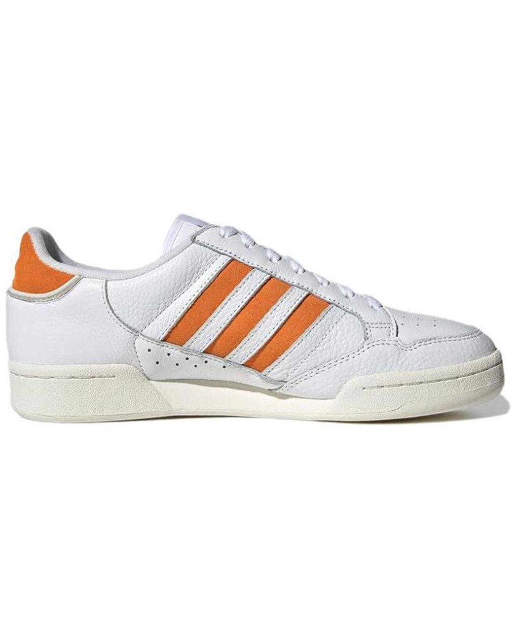 Adidas White Continental 80 Stripes Rush' for men