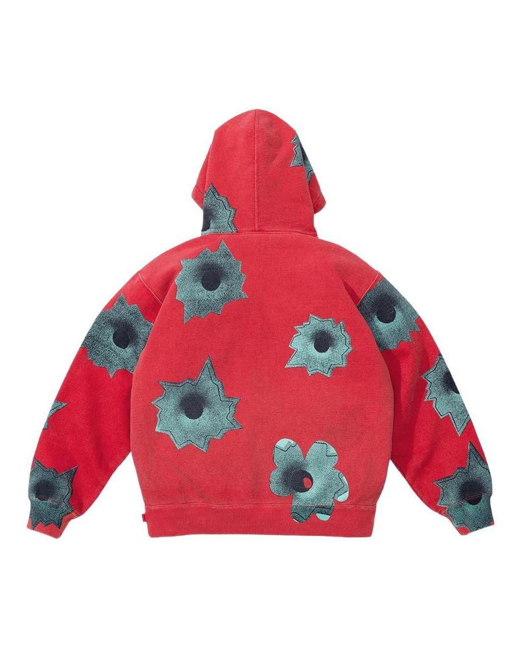 Supreme Red Nate Lowman Hooded Sweatshirt for men