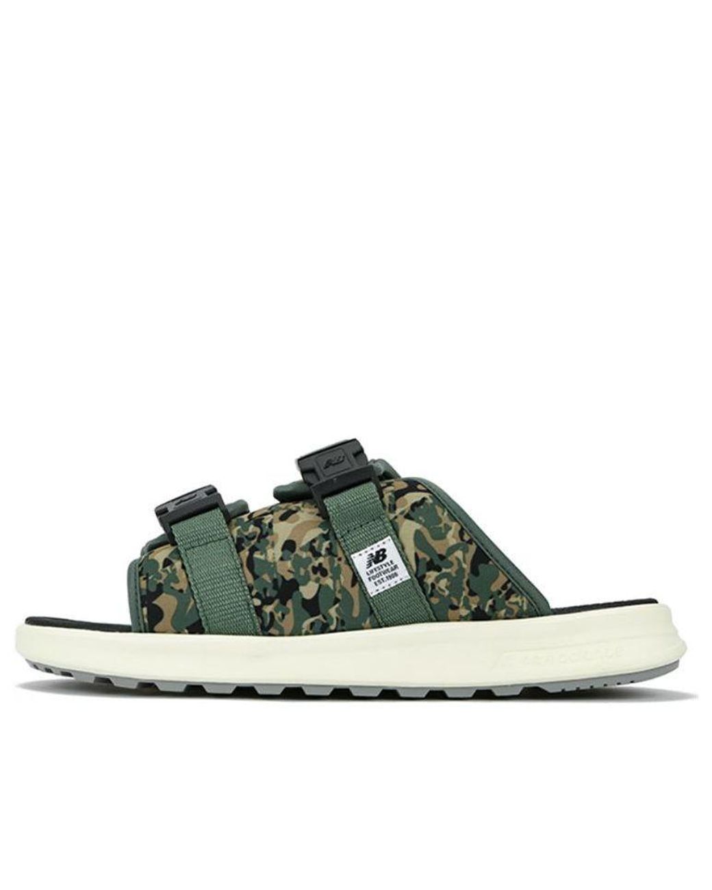 New Balance 330 Series Camouflage Slippers in Green for Men | Lyst