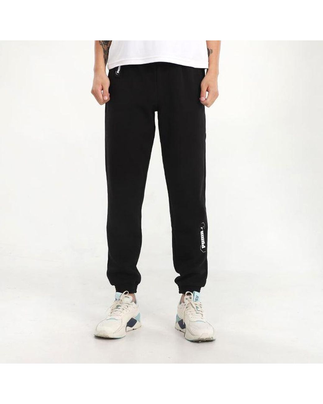 PUMA Black Nu-Tility Trousers for men