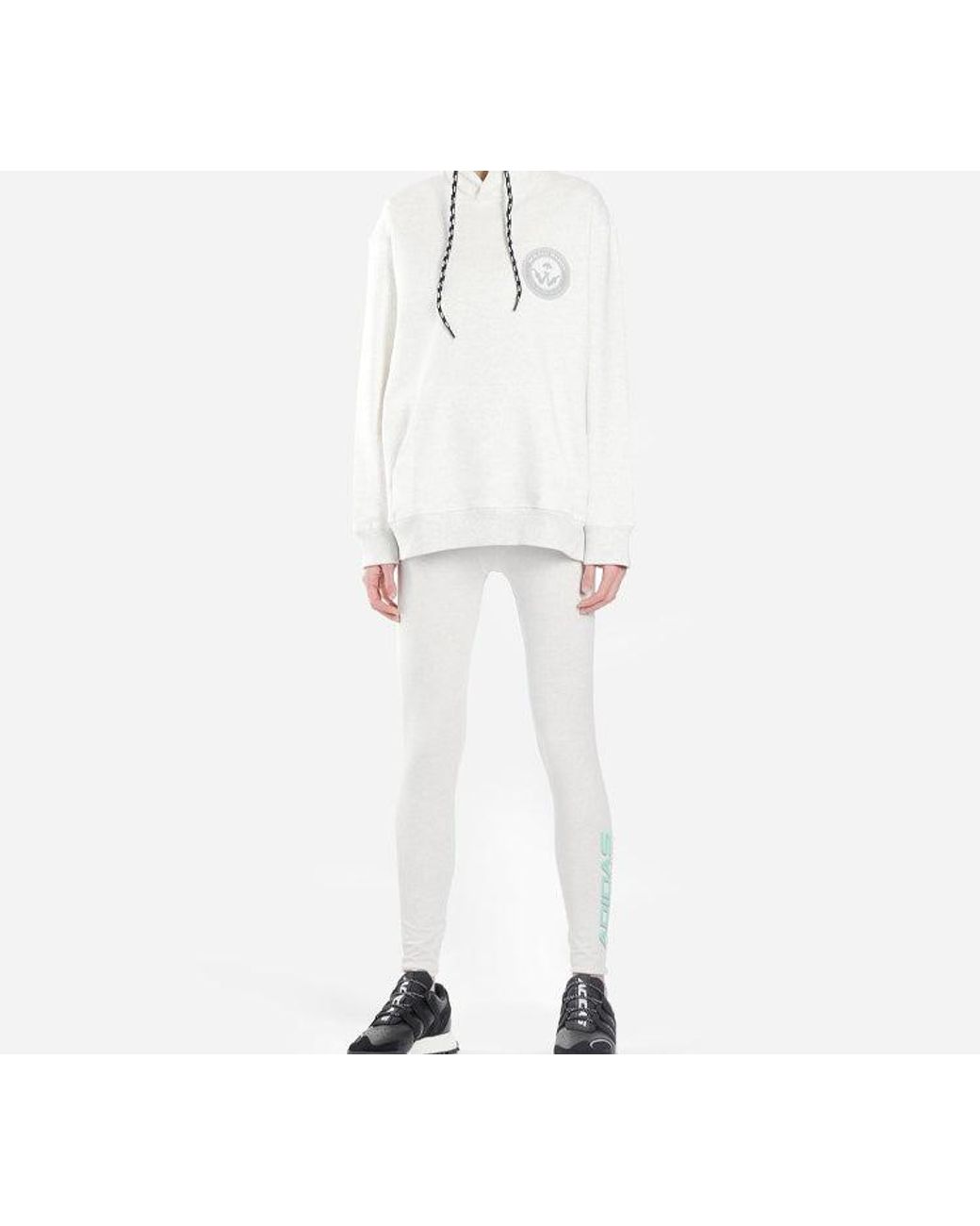 Adidas White Alexander Wang Logo Sweatshirt