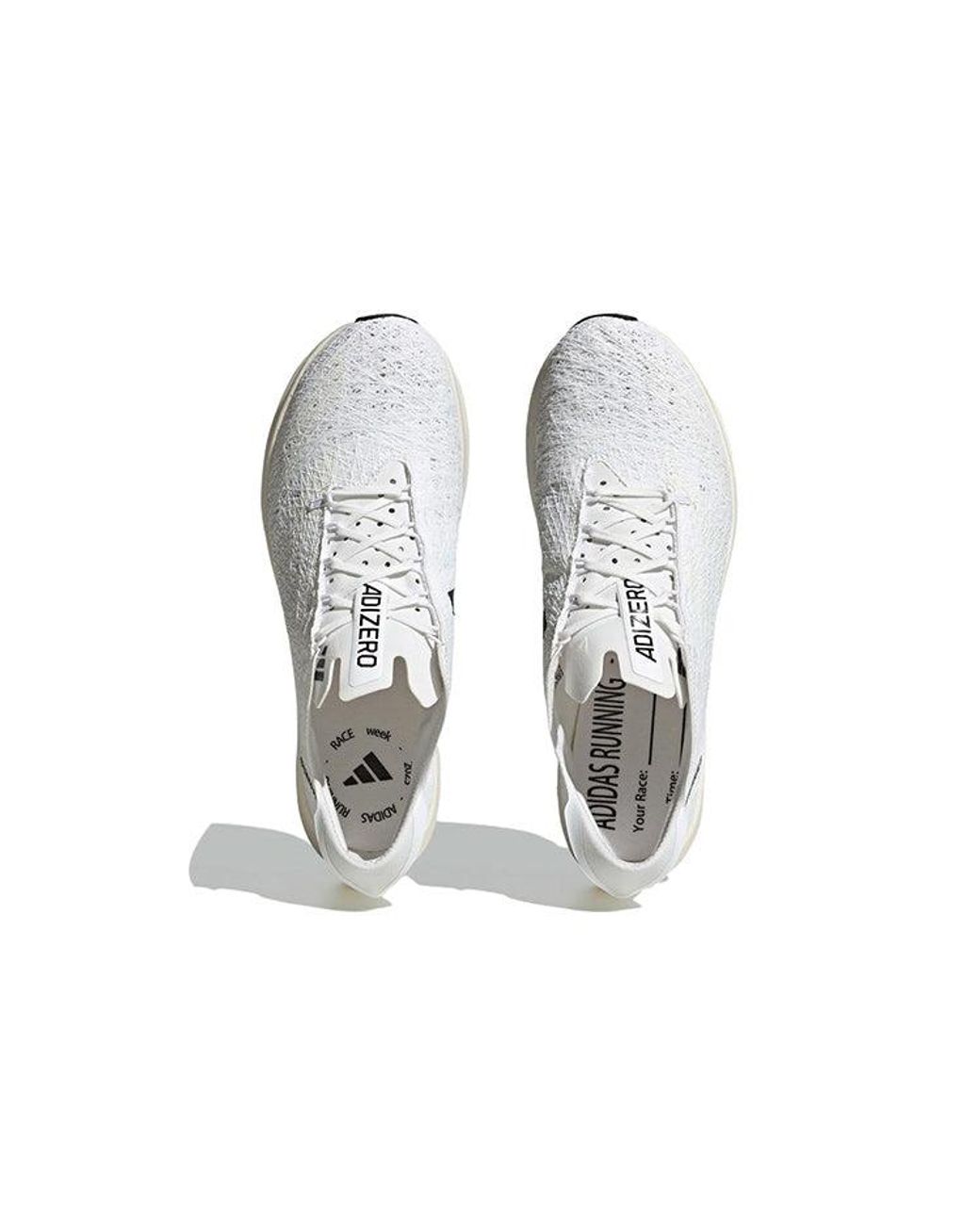 Adidas White Adizero Prime X Strung 'Non Dyed' for men