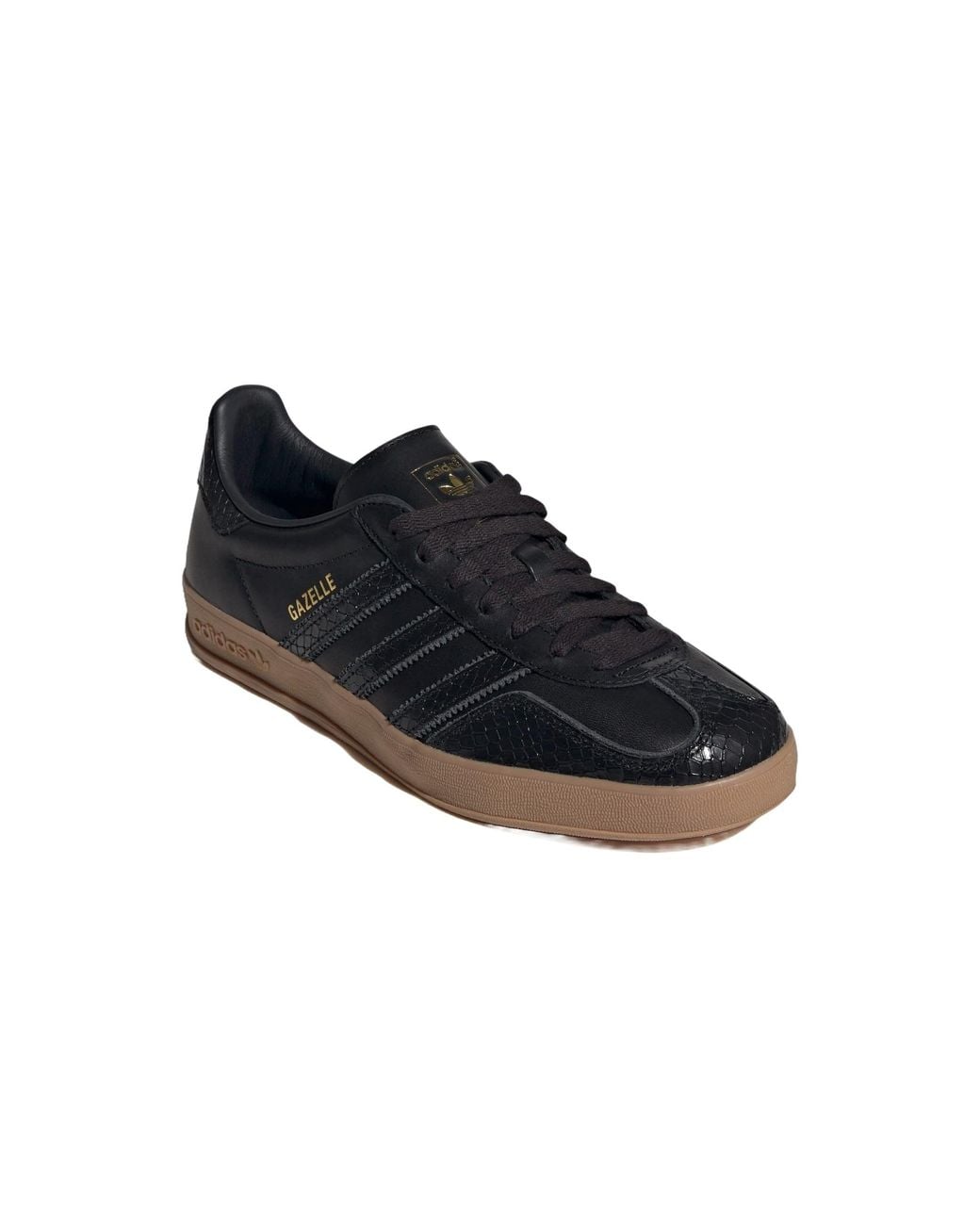 Adidas Black Gazelle Indoor 'Core Snakeskin' for men