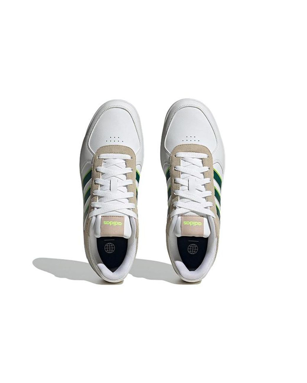 adidas gazelle silver green womens Adidas Mens COURTBEAT COURT LIFESTYLE SHOES White (GX1745) - MAC main image 1