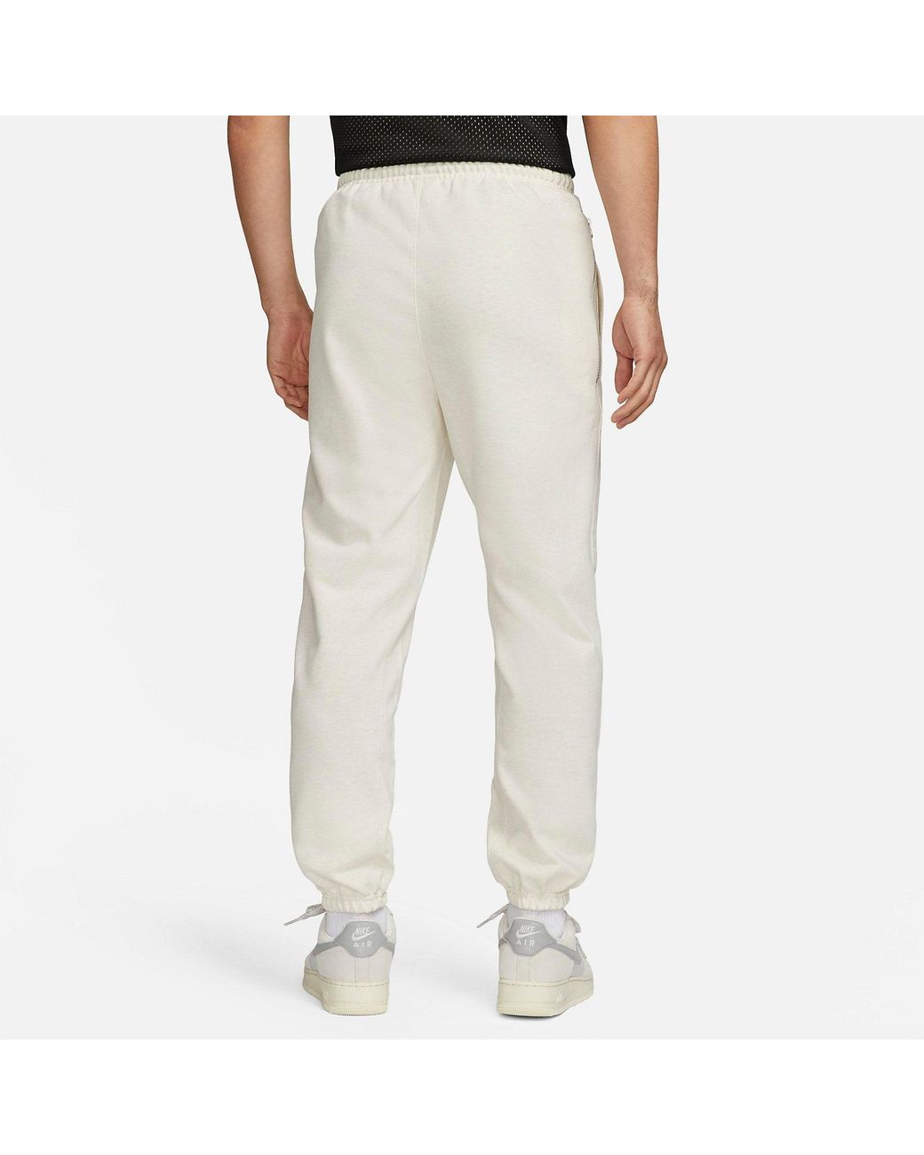 Nike White Dri-Fit Standard Issue Basketball Trousers for men