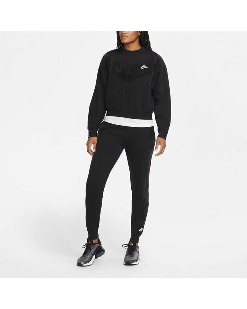 Nike Black (Wmns) Sportswear Hrtg Crew