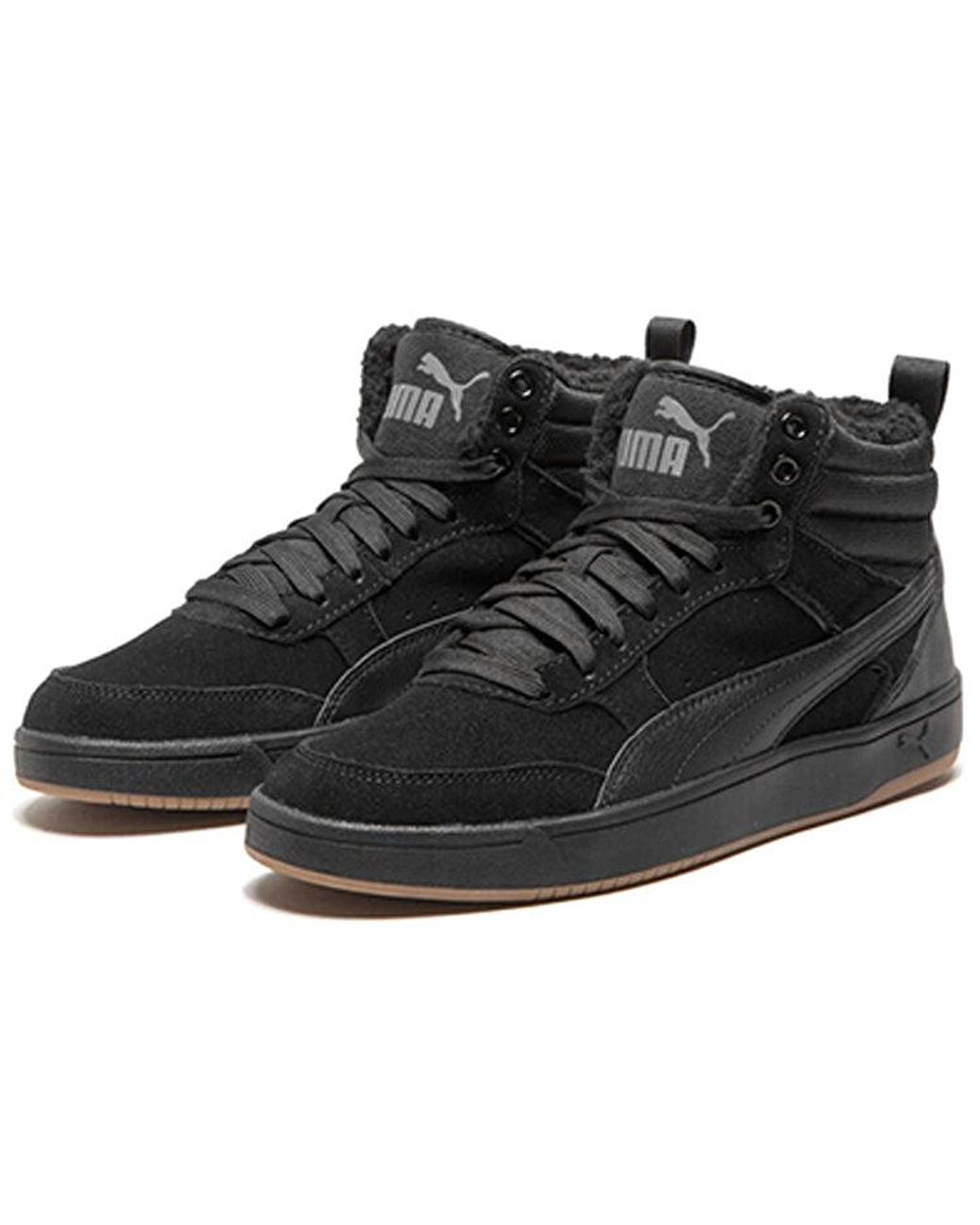 PUMA Black Rebound Street High Board Shoes for men