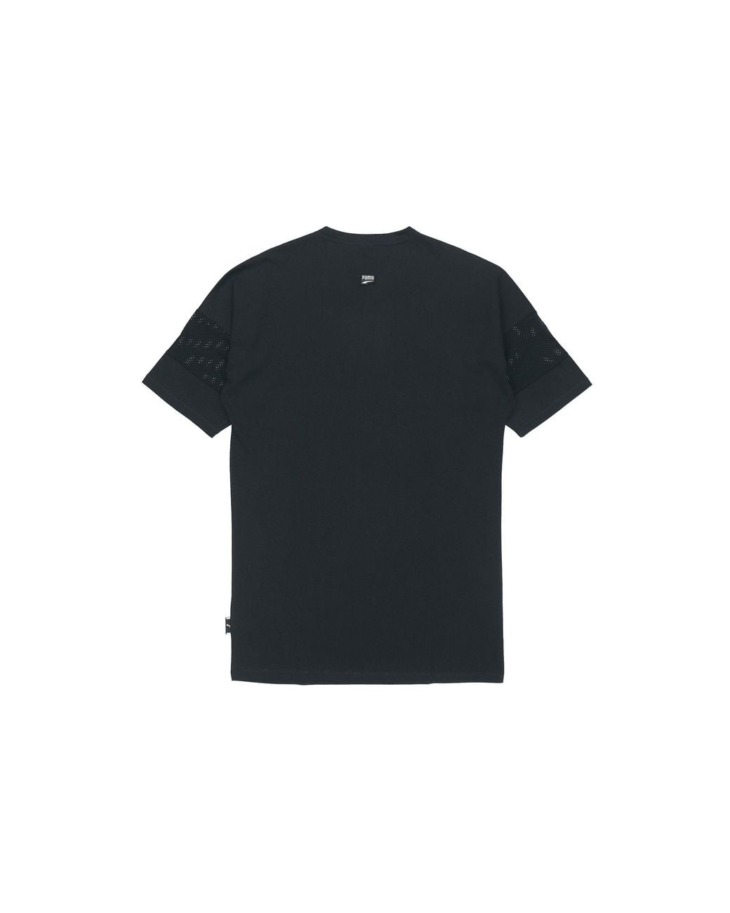 PUMA Black (Wmns) Casual Sports Alphabet Printing Short Sleeve