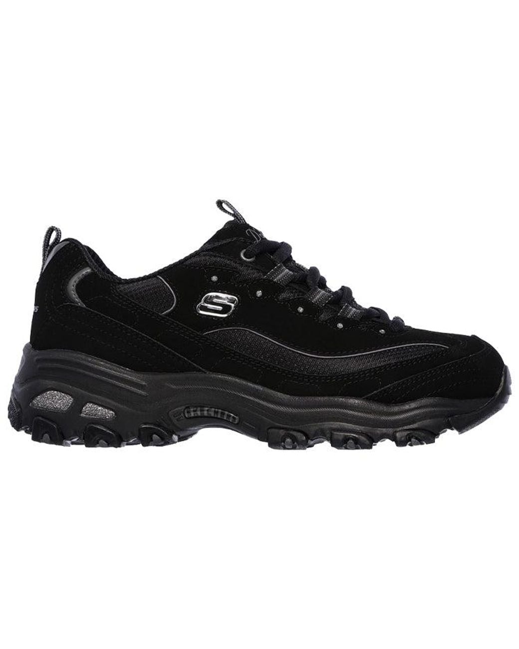 Skechers Black (Wmns) D Lites Sports Shoes