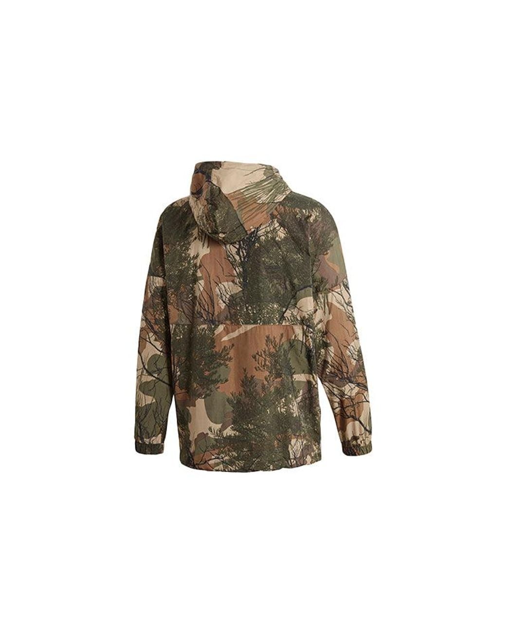 Adidas Green Regen Blocked Shell Camo Windbreaker for men