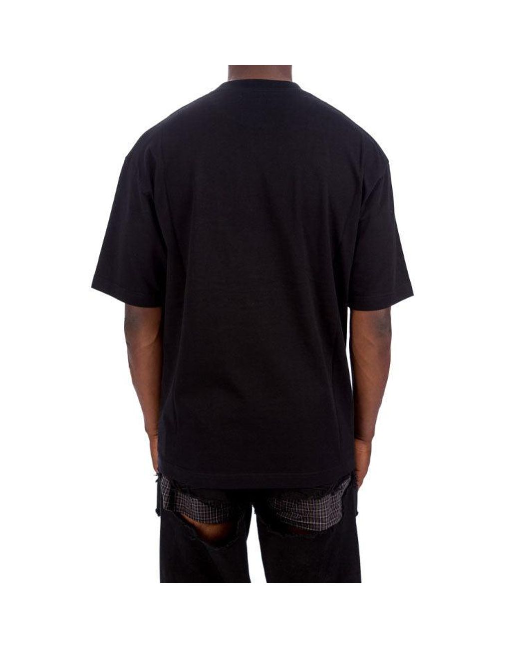 Balenciaga Black Crest Logo T-Shirt for men
