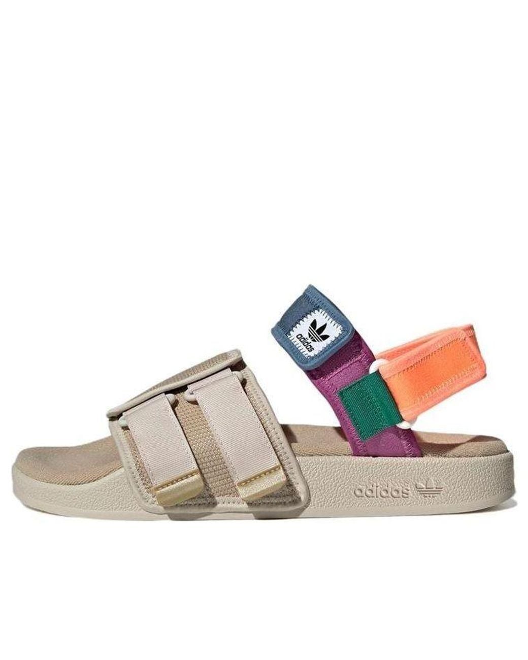 Adidas Blue Adilette Sandal 4.0 Tone Aluminium' for men