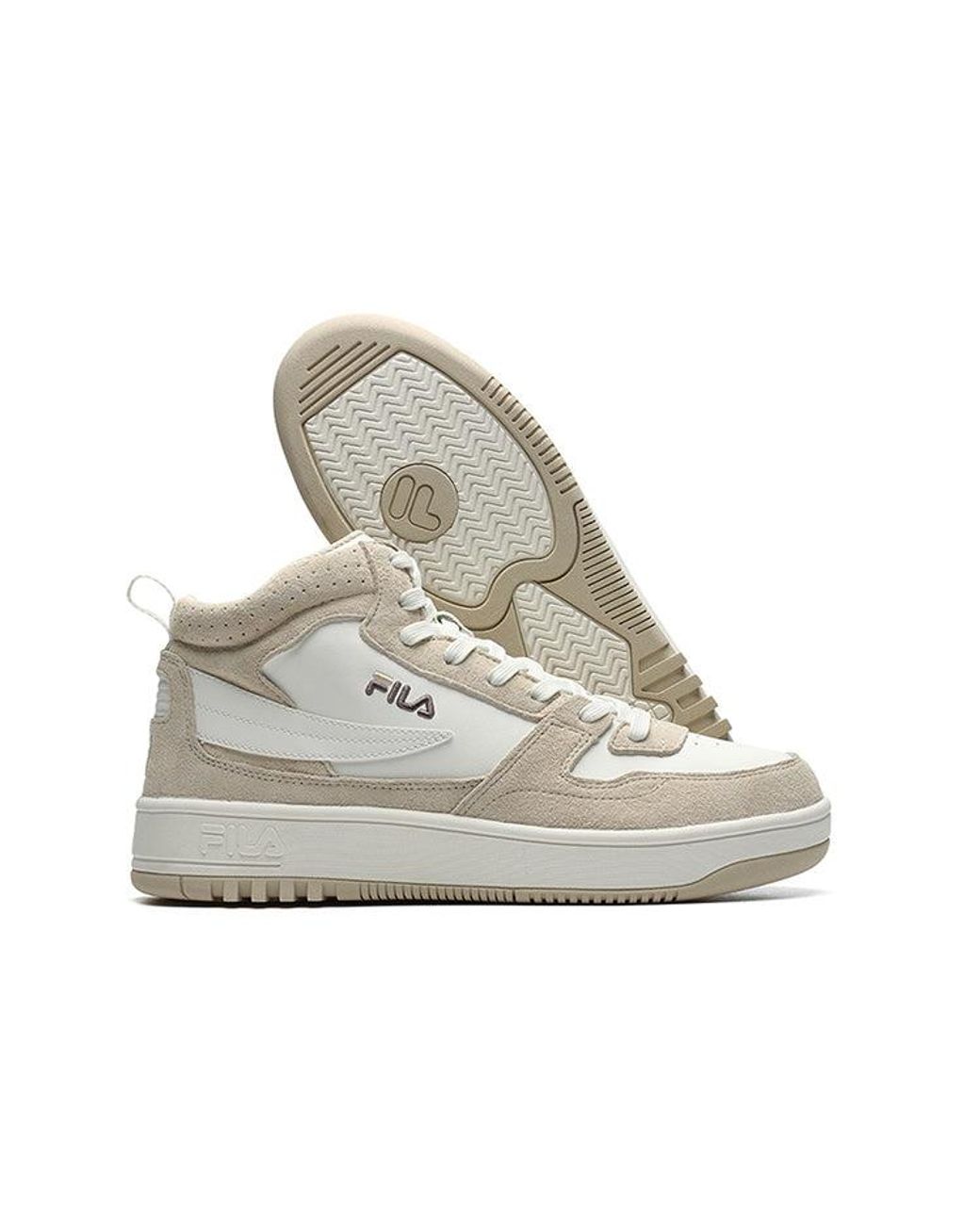 Fila White Ventuno Sneakers Cream' for men