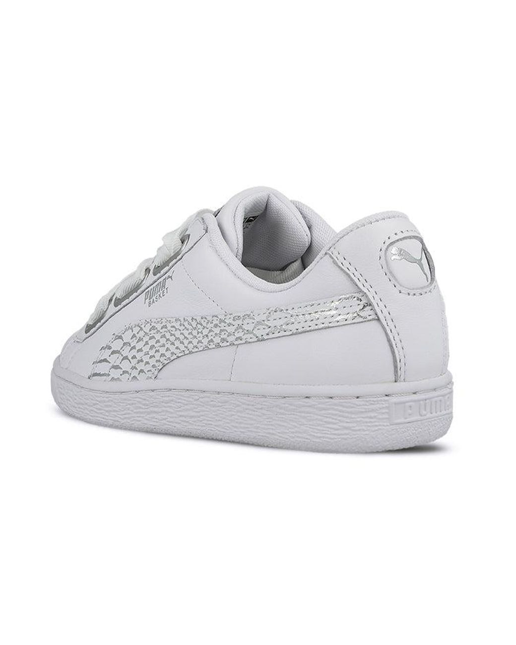 PUMA White (Wmns) Basket Heart Oceanaire Leisure Board Shoes