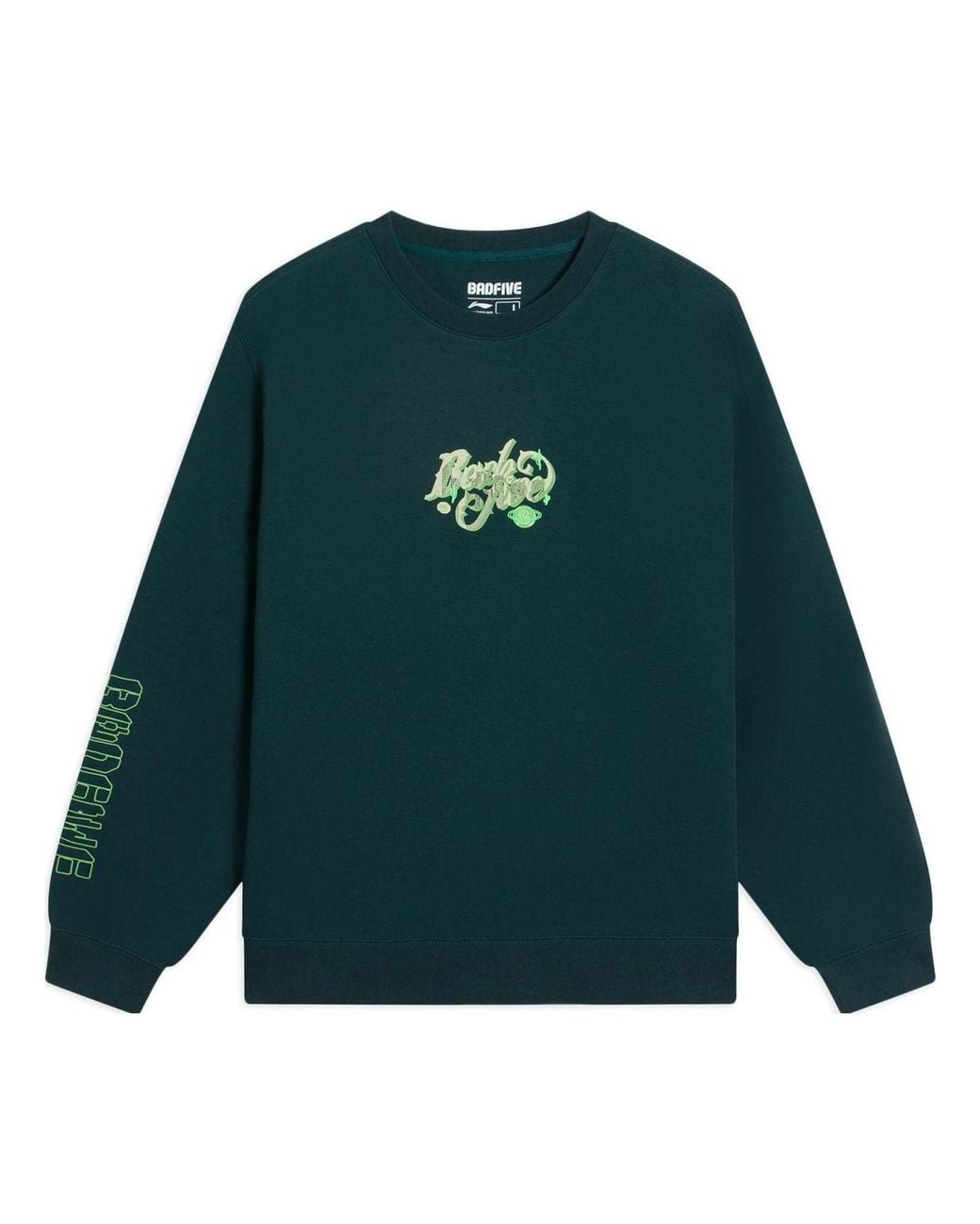 Li-ning Green Badfive Graphic Sweatshirt 'Dark' for men