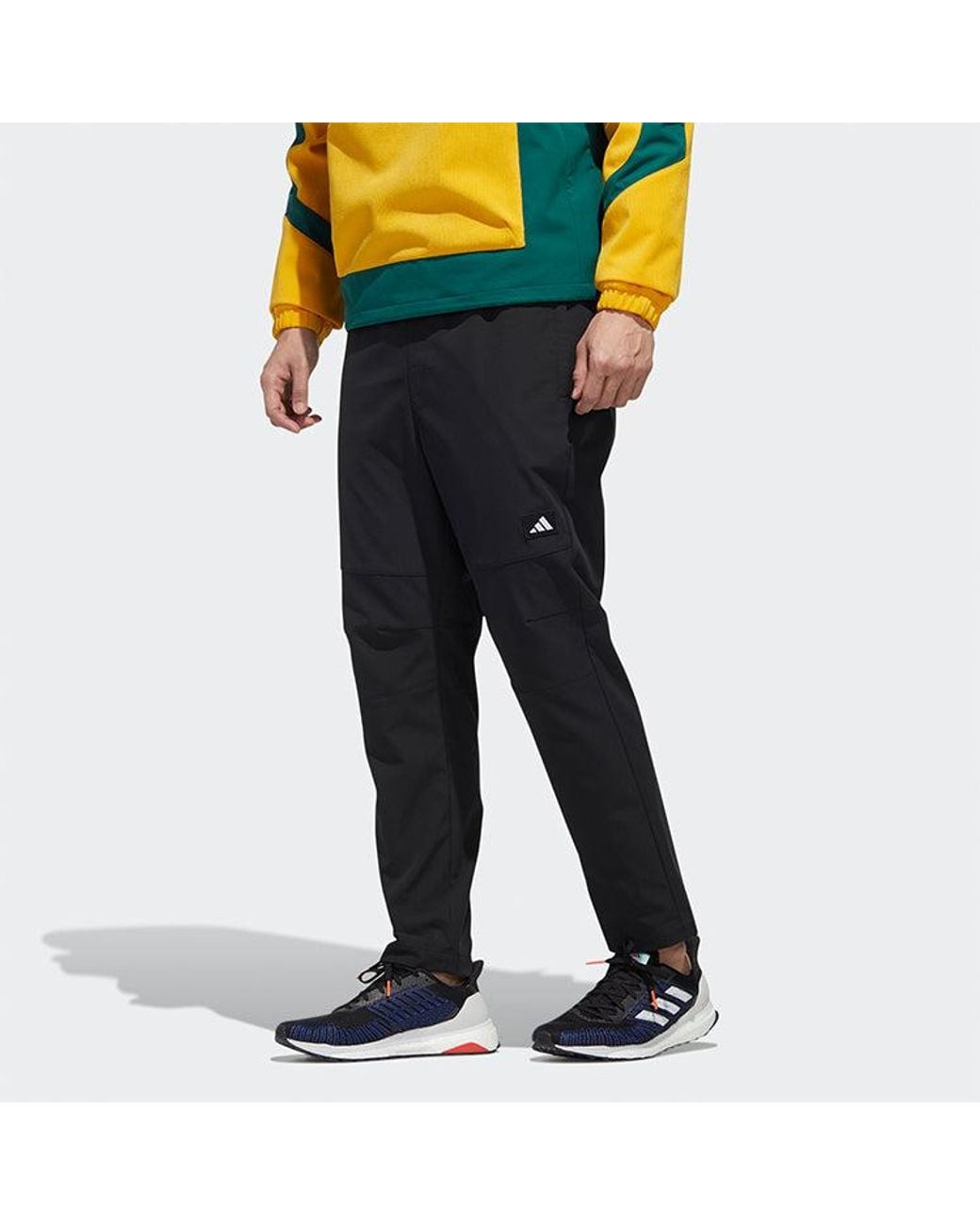 Adidas Black Ub Pnt Twill Close-Fitting Casual Sports Pants for men