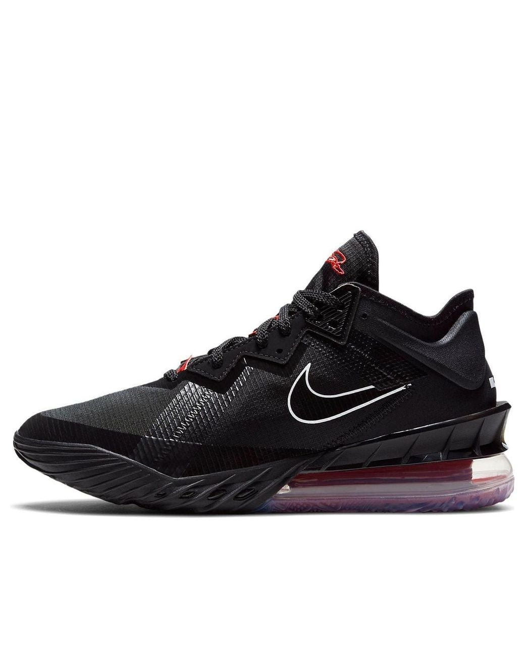 Nike Black Lebron 18 Low 'Bred' for men