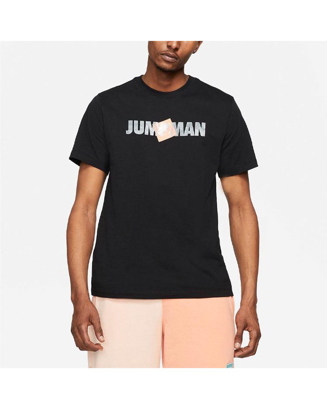 Nike Black As J Jmc Ss Hbr Ctn Crew for men
