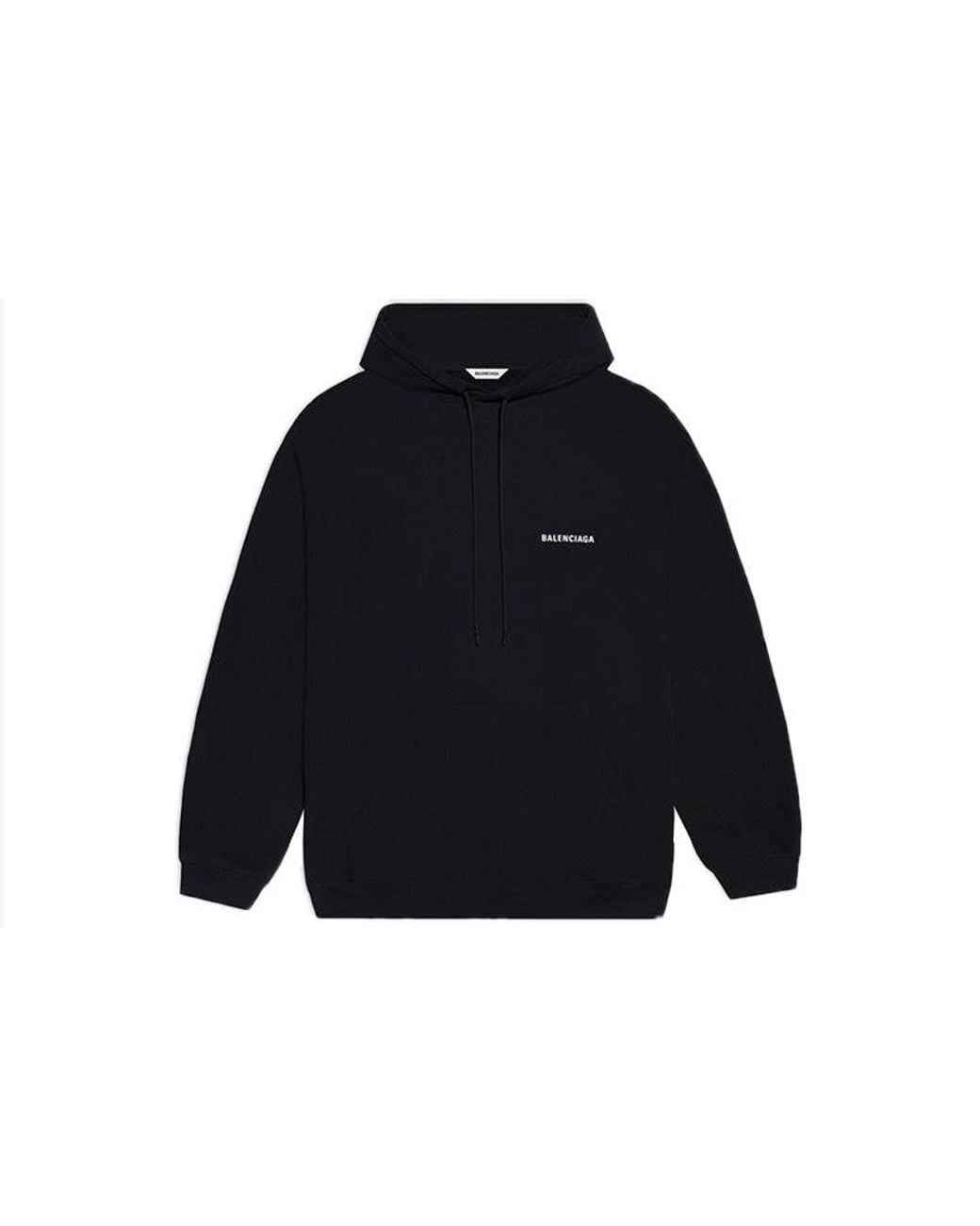 Balenciaga Black (Wmns) Fleece Sports Hoodie