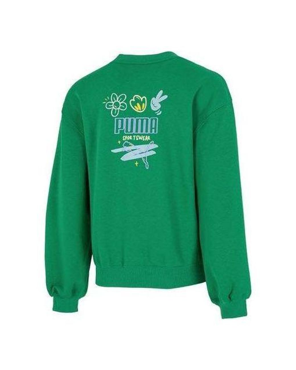 PUMA Green (Wmns) Graphic Sweatshirt