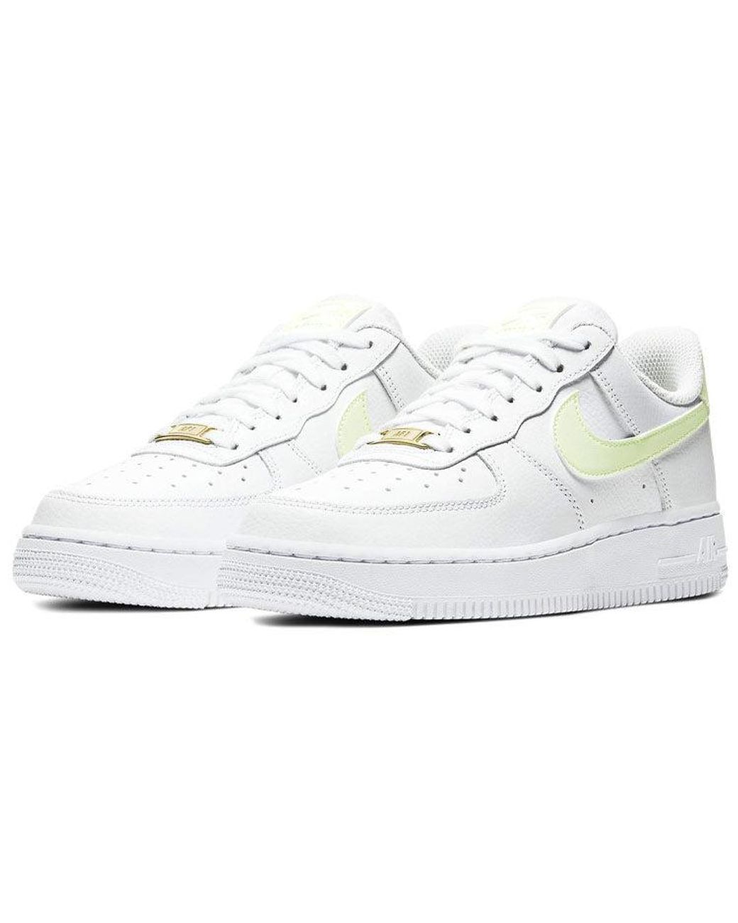 Nike White (Wmns) Air Force 1 Low Barely Volt'