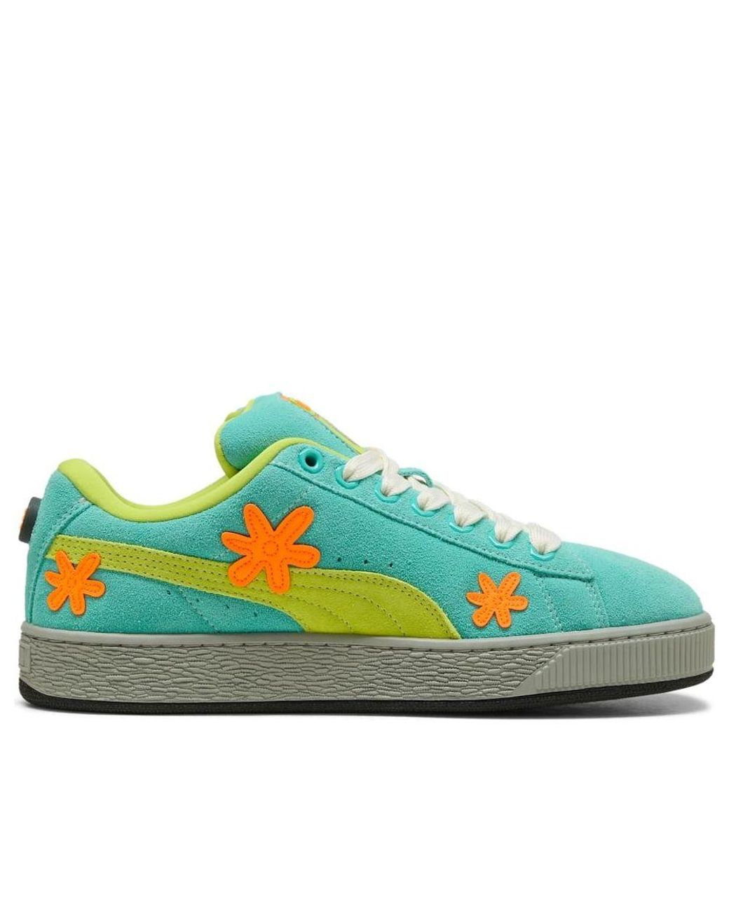 PUMA Blue Hoops X Scooby Doo Suede Xl Sneakers Lime Smash/Aquatic/Heat Fire for men
