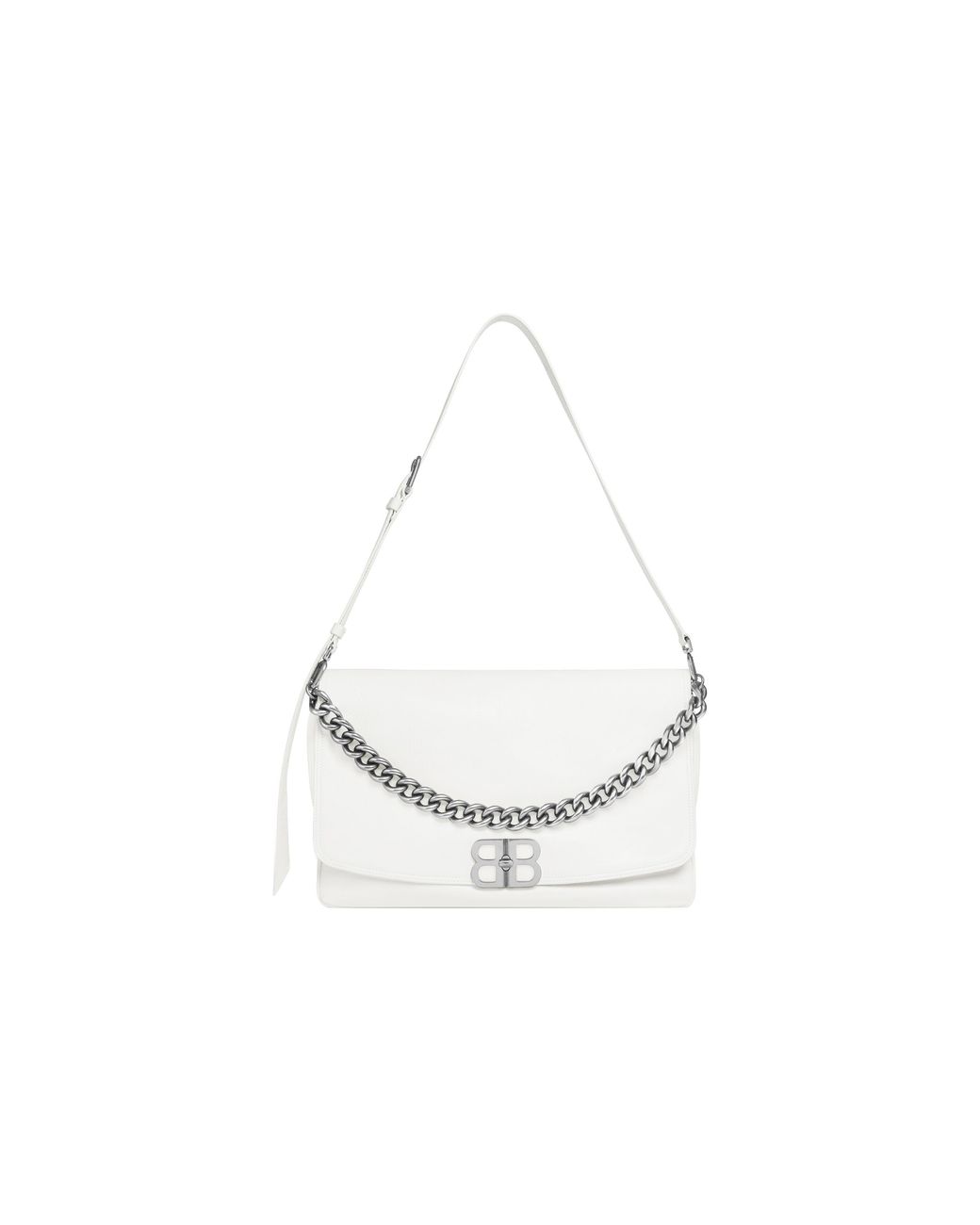 Balenciaga Metallic (Wmns) Bb Soft Large Flap Bag 'Optic'