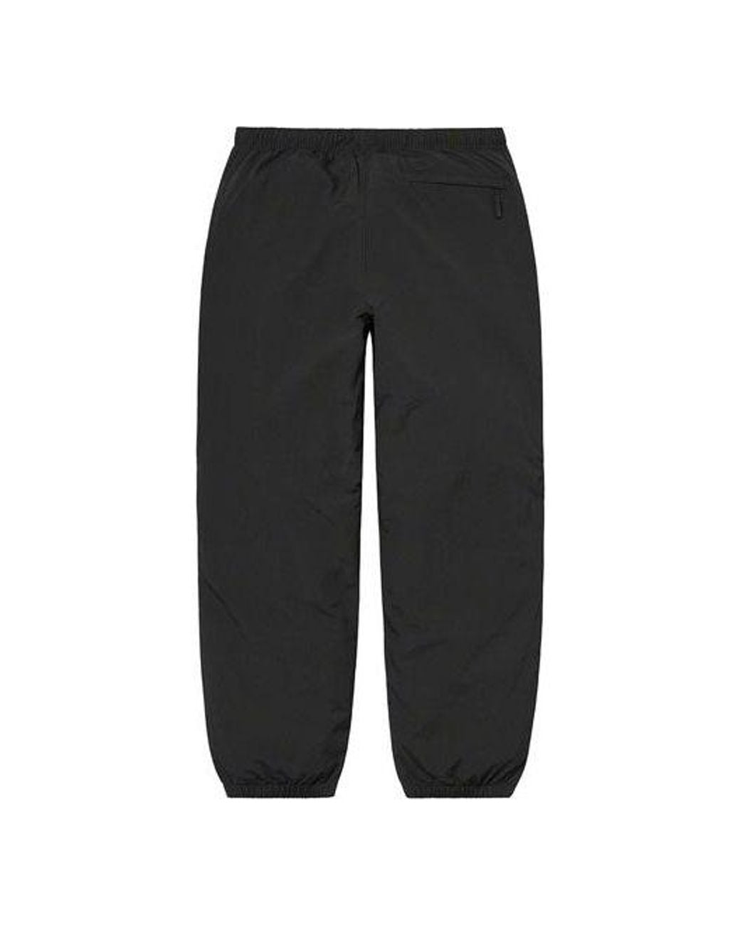 Supreme Black Reflective Zip Track Pants for men