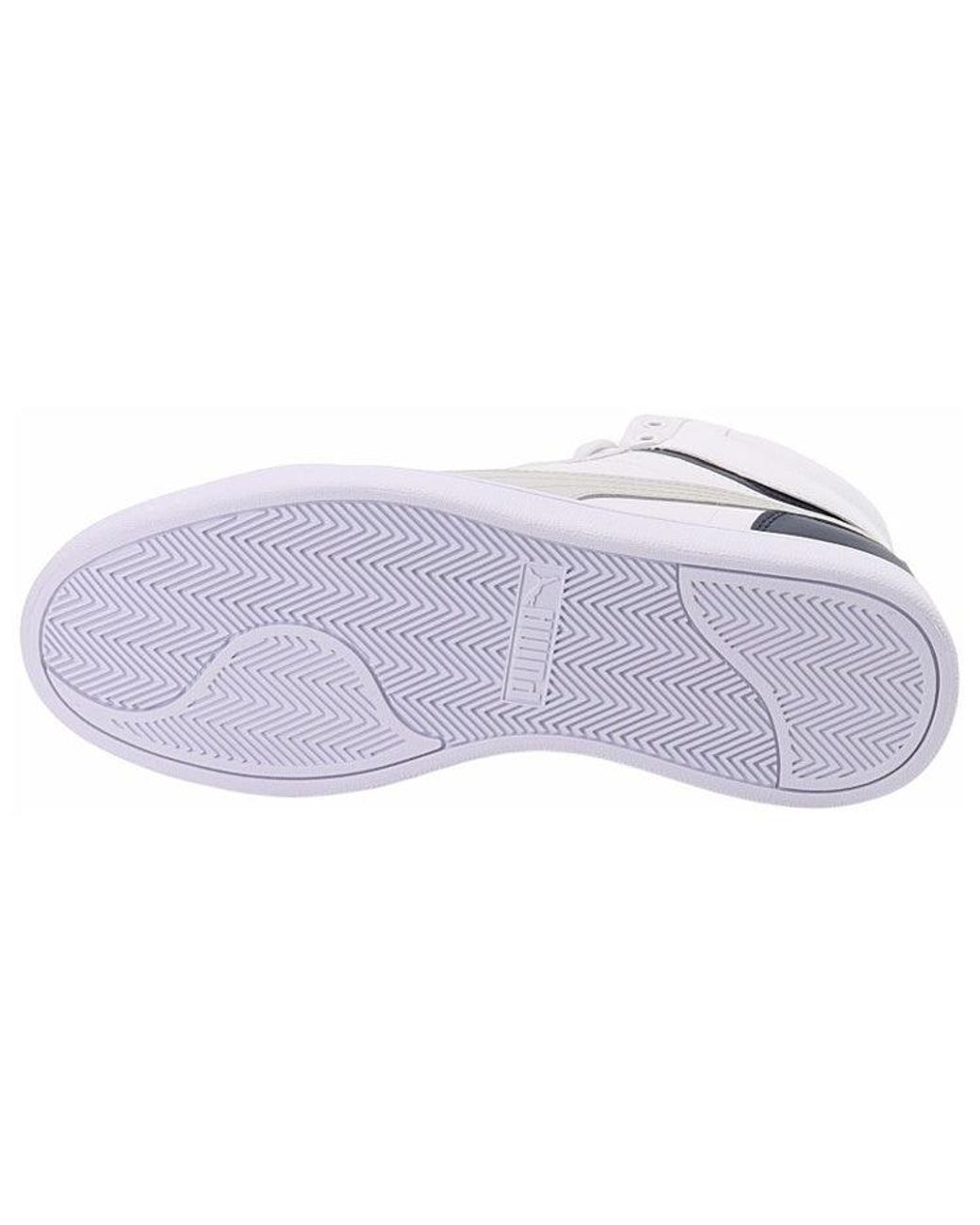 PUMA White Shuffle Mid Peacoat' for men