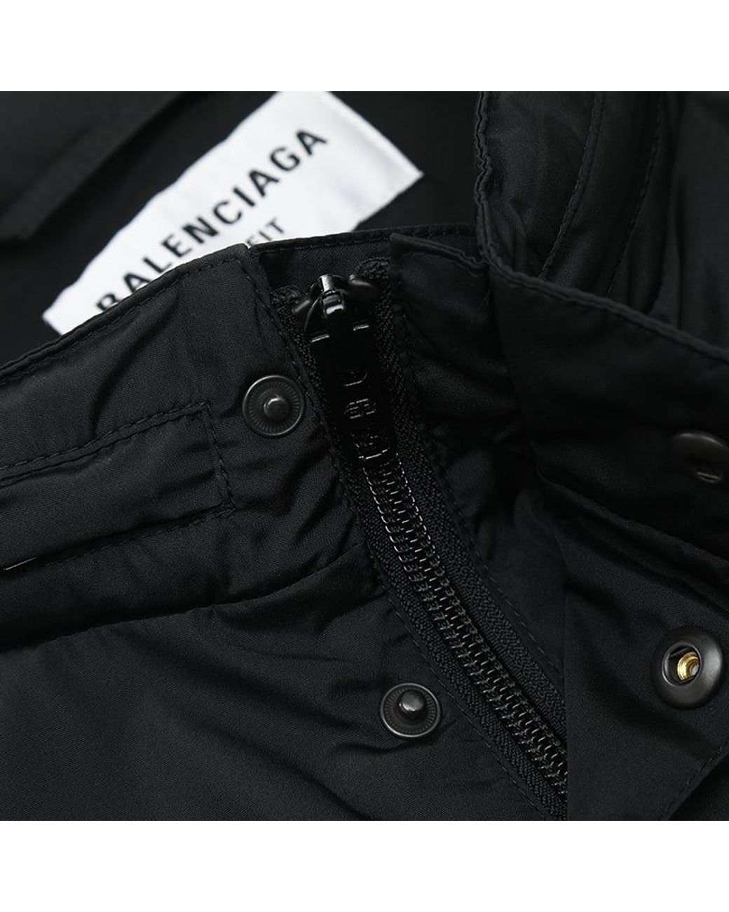 Balenciaga Blue Logo Intarsia Raincoat for men