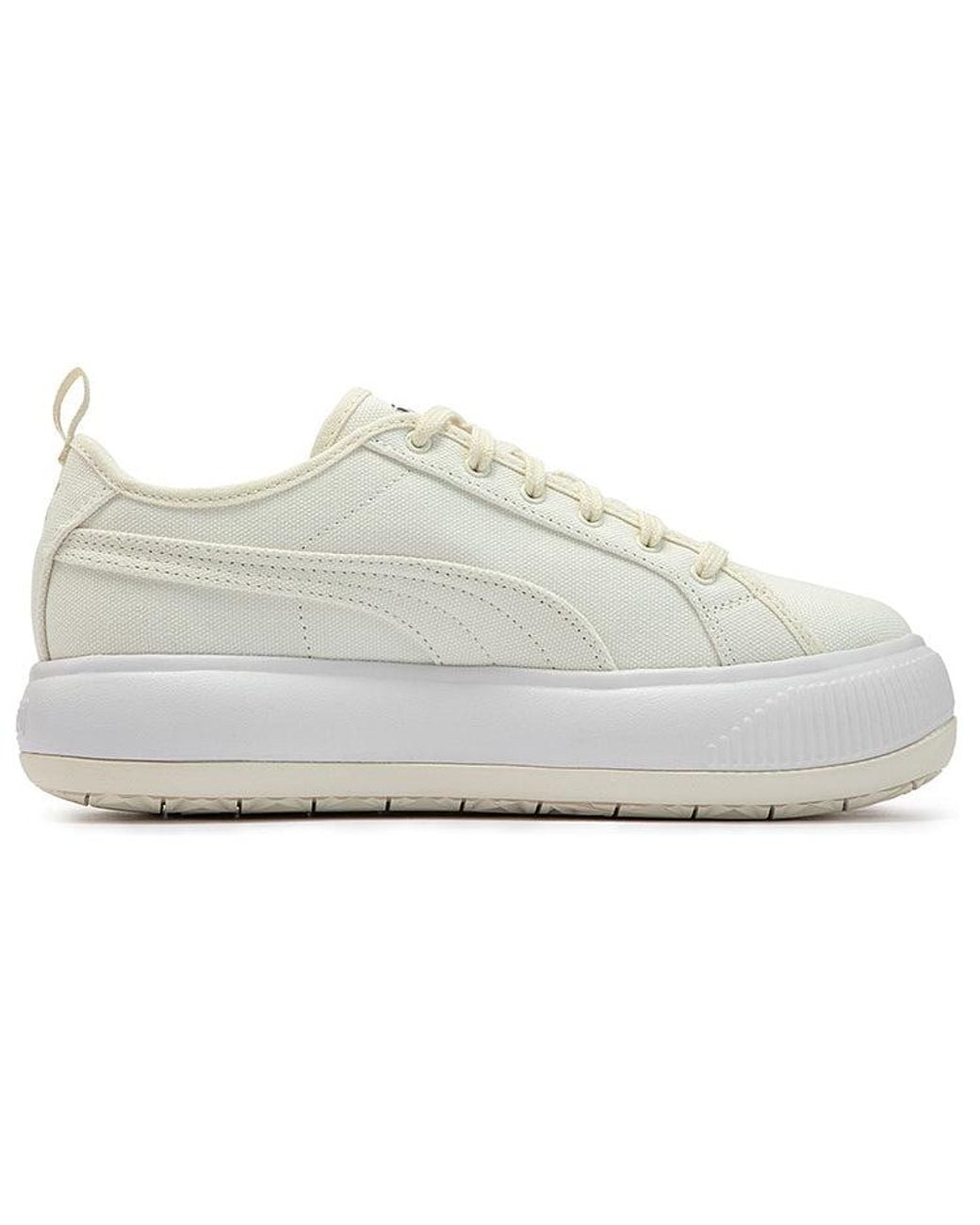 PUMA White (Wmns) Suede Mayu Canvas 'Pristine'