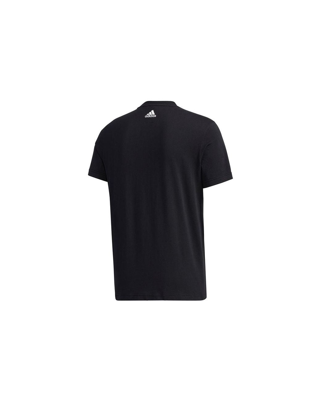 Adidas Black M Gfx T Lng Box Logo Printing Sports Round Neck Short Sleeve for men
