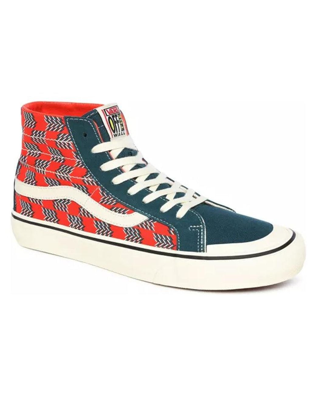 Vans Blue Mod Checkerboard Sk8-Hi 138 Decon Sf for men