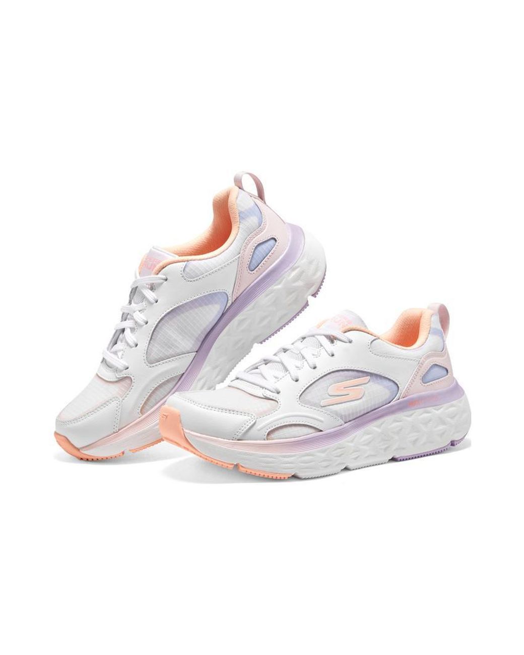 Skechers White (Wmns) Max Cushioning Delta Running Shoes