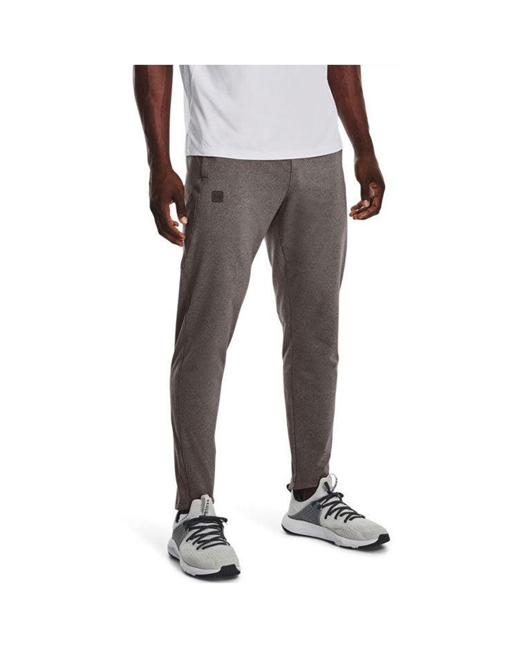 Under Armour Gray Meridian Tapered Pants 'Taupe' for men