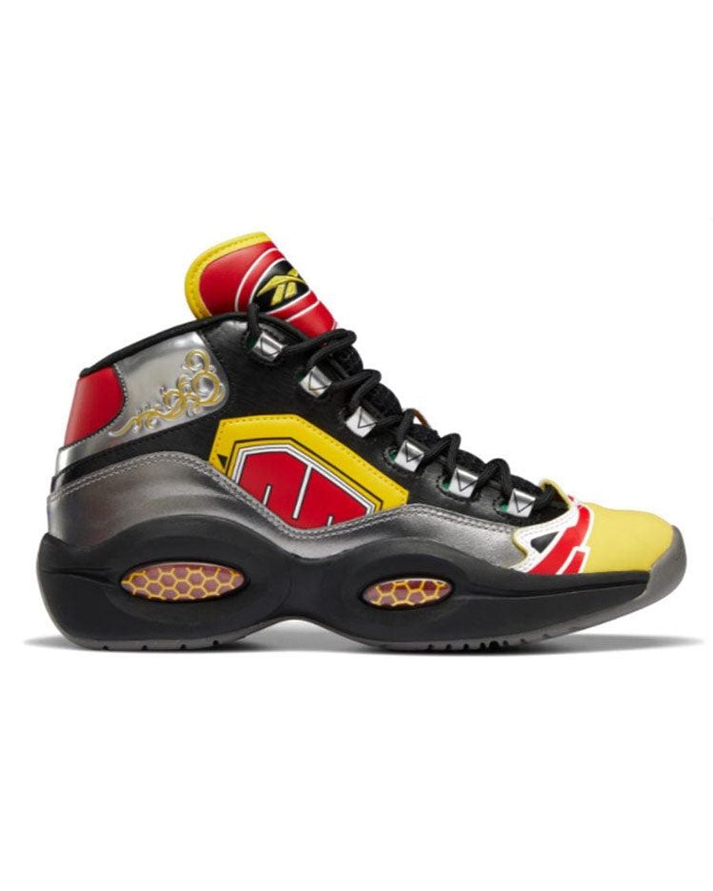 Reebok Red Power Rangers X Question Mid 'Megazord Battle Mode! for men